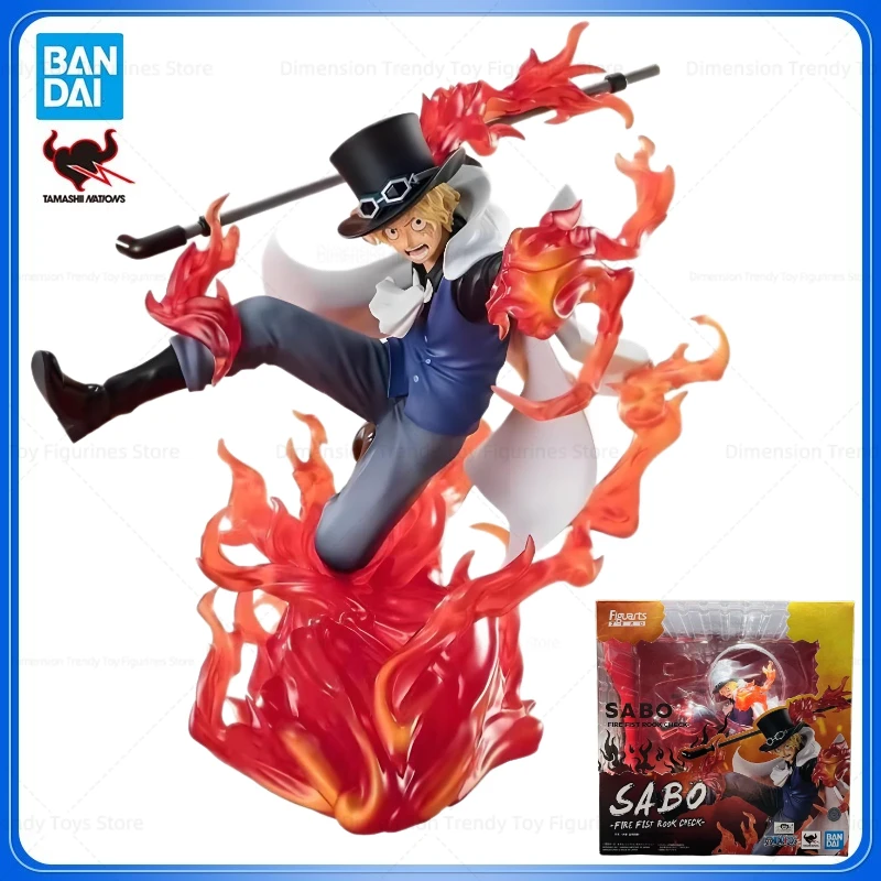 

Bandai In Stock Original Anime One Piece Figuarts ZERO Fire Fist Rook Check Sabo Action Figure Model Toy Gift DT