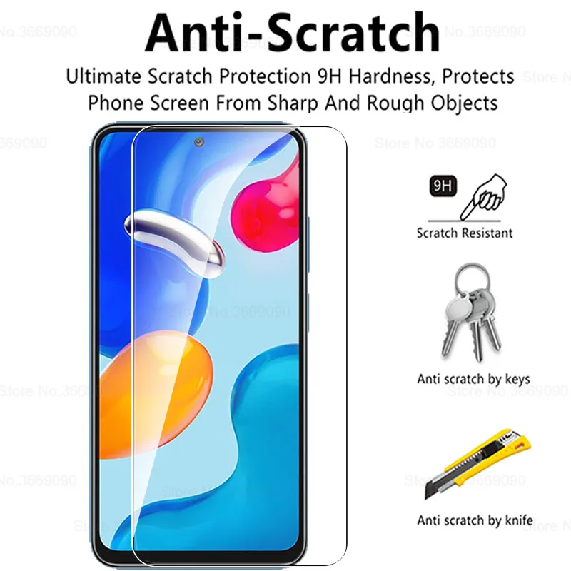 Protecteur d'écran en verre 4 en 1 pour Xiaomi Redmi Note 11 s 11 s 11 pro note11 4G, verre de protection pour appareil photo au Guatemala Redmy note 11 pro 5G