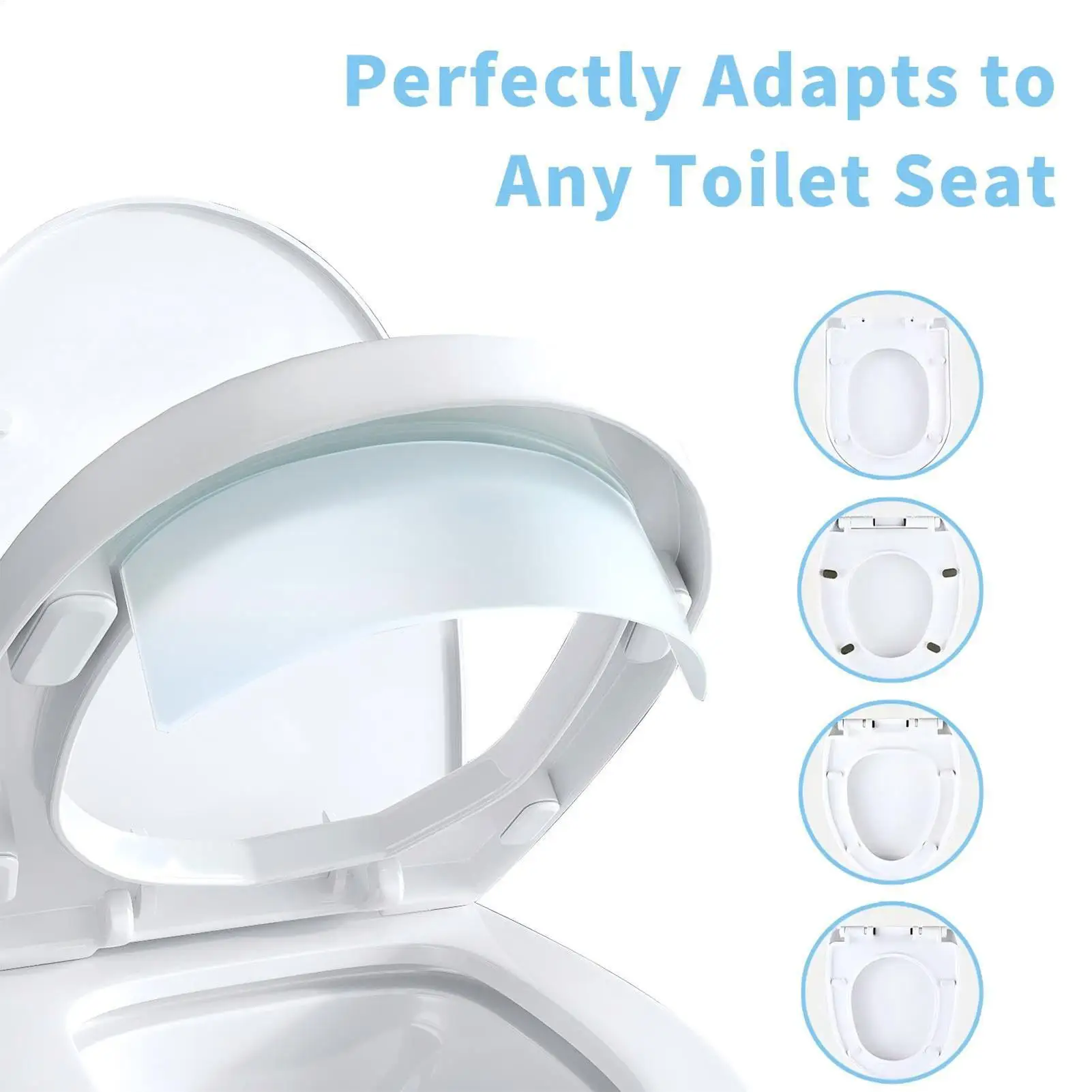 10Inch Toilet Seat Pee Splash Guard Potty Training Urine Protective Guard Easy Operation Toilet Seat Accessories For Bathroom
