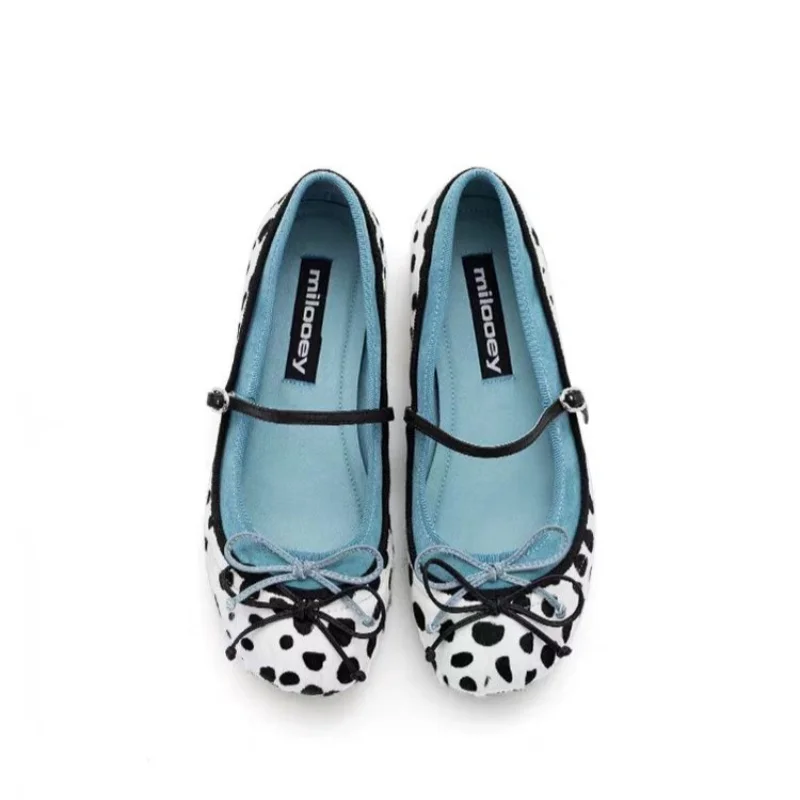 Modische/Sexy Trendige Le Fu Schuhe Frühling und Herbst Neue Runde Zehenpartie Flacher Boden Bequeme Lässige Einzelschuhe für Damen – Detail 3