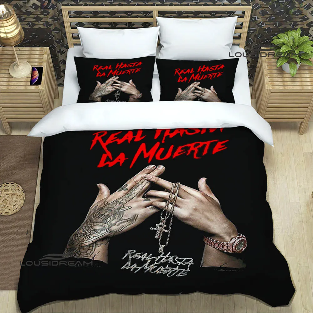 Rapper Anuel AA printed Bedding Sets exquisite bed supplies set duvet cover bed comforter set bedding set luxury birthday gift