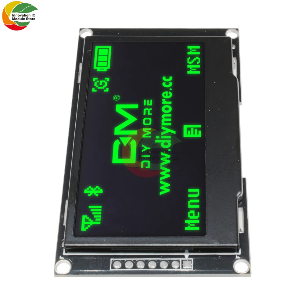 Tela LCD Digital OLED para Arduino, Módulo de Exibição Branca, Placa C51, DIY Eletrônico, Branco, SSD1309, STM32, 128x64, 2.42"