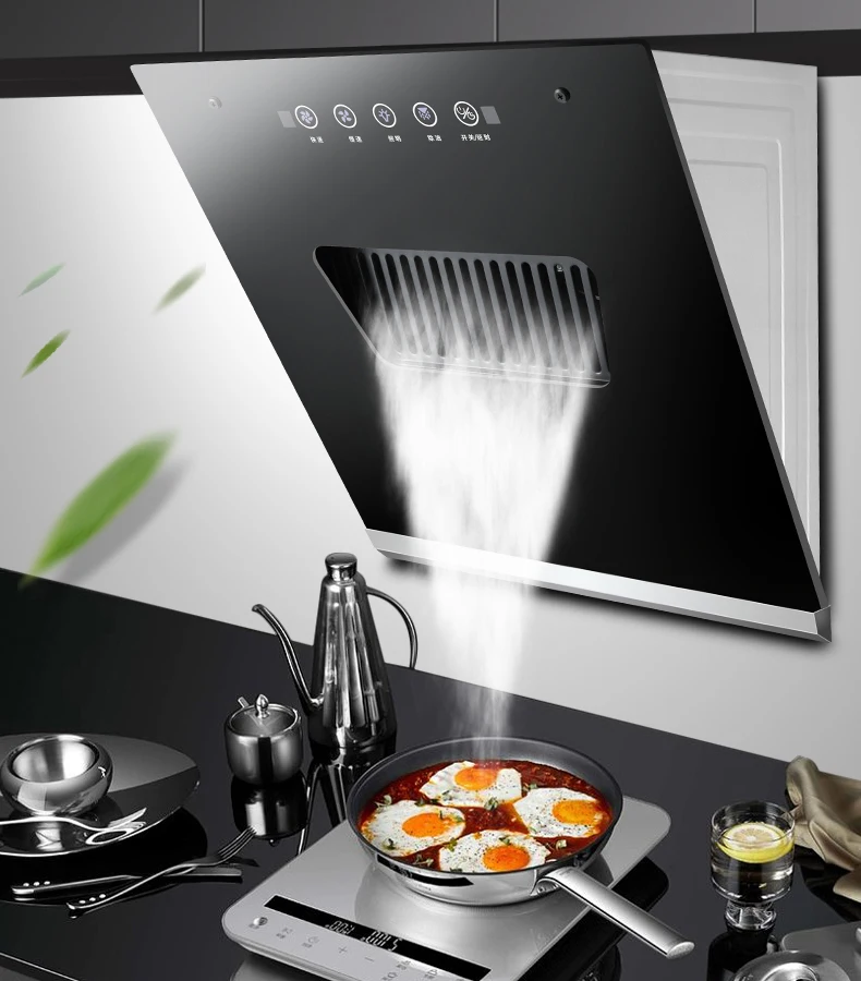 Petite hotte de cuisine élégante et efficace, 220V, adaptée aux cuisinières à Eva unique dans les unités de location