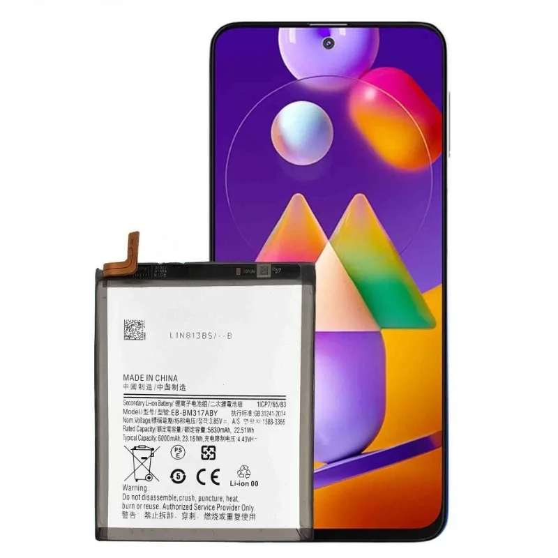 New High quality replaceable EB-BM317ABY 6000mAh Replacement Battery For Galaxy M31S M317 Mobile Phone Batteries