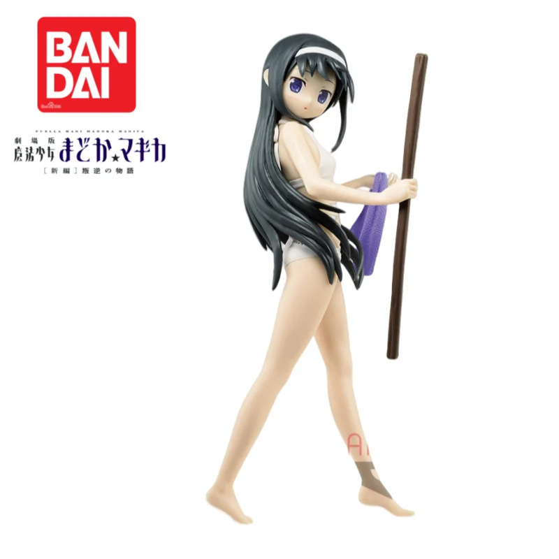 Nuevo en Stock Original Bandai Banpresto Puella Magi Madoka Magica Akemi Homura modelo adornos figura de acción en caja