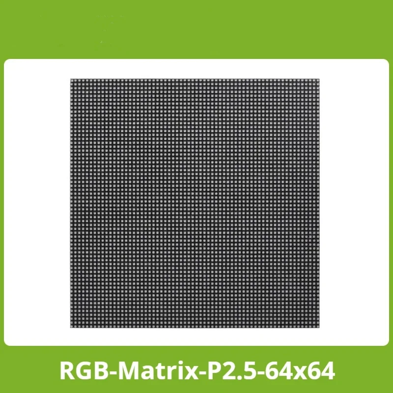 Waveshare RGB Full-Color LED Matrix Panel, 2.5mm Pitch, 4096 Individual RGB LEDs, 64x64 Pixels, Adjustable Brightness,