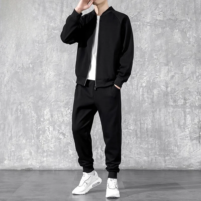 

Men's Sportswear Set Long Sve Sweatirt Trendy Casual Comfortable Spring Collection Cotton Polyester Blend