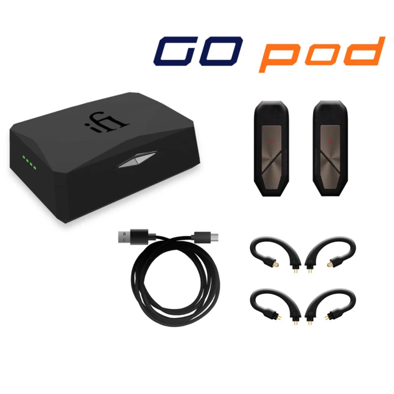ifi Go Pod World-class Wireless Wearable HD Bluetooth DAC And Headphone Amp MMCX earphones Wired in-ear convert Into Wireless