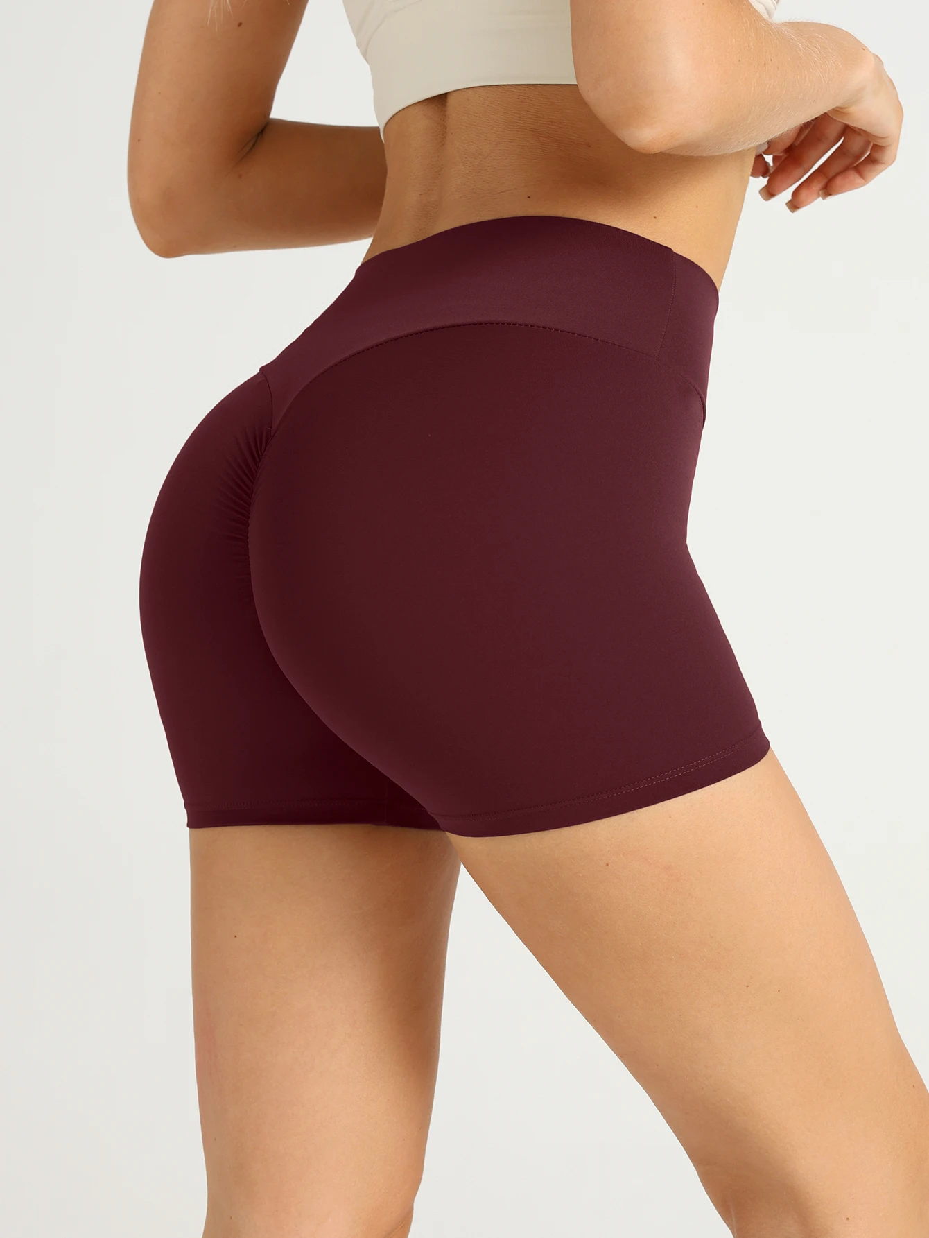 

Women's High Waist Sexy Butt Gym Shorts High Strength Elasticity Quick Dry Comfort Cycling Fitness Leisure Training Yoga Shorts