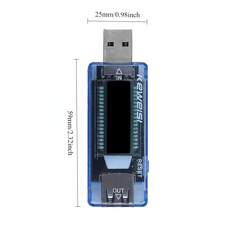 2pcs KWS V21 V20 USB Voltage Current Tester Power Capacity Meter for Power Bank Battery Capacity Tester Module