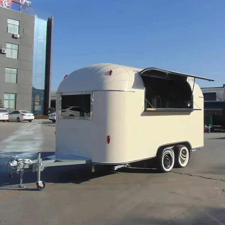 Customized America Standard Fast Food Trucks Mobile Food Trailer For Coffee Food Trailer Mobile Coffee Cart