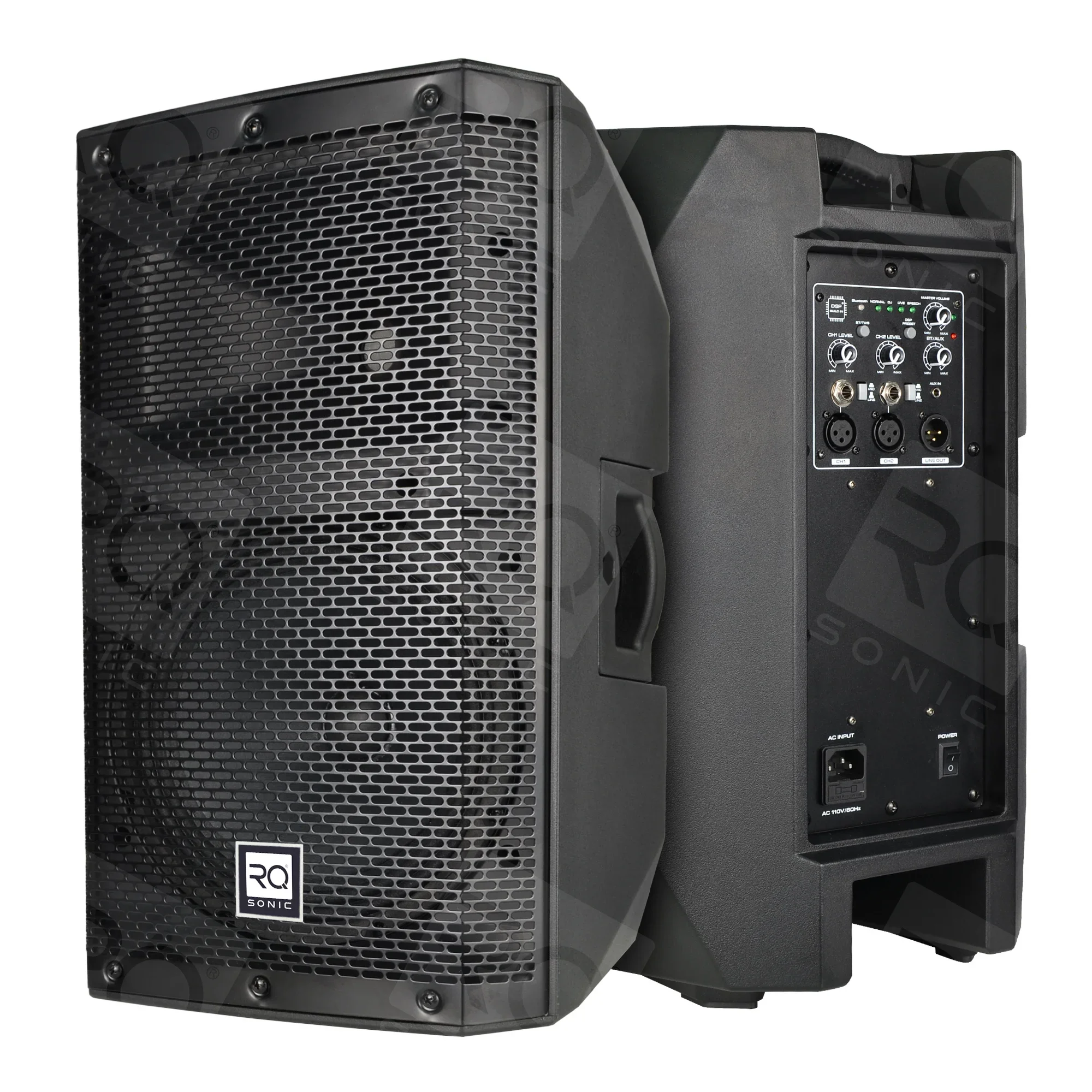 

CAC10D7-0.8K factory wholesale 10-inch electric amplifier speaker system plastic active speaker