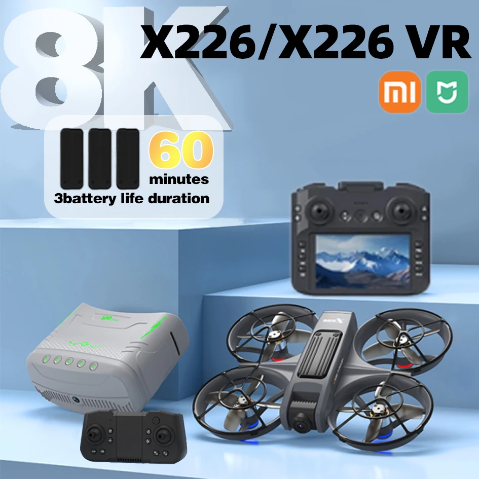 

Xiaomi Mijia Mini X226/X226VR Drone 8K HD dual Camera FPV Drones Brushless Motor Professional Remote Control Helicopter Plane RC