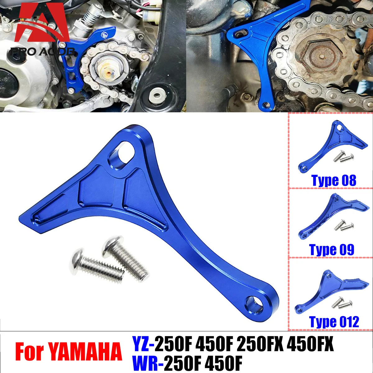 

For Yamaha Motorcycle YZ250F YZ450F YZ250FX YZ450FX WR250F WR450F 2001-2020 Sturdy Engine Plate Case Saver Cover Guard Protector