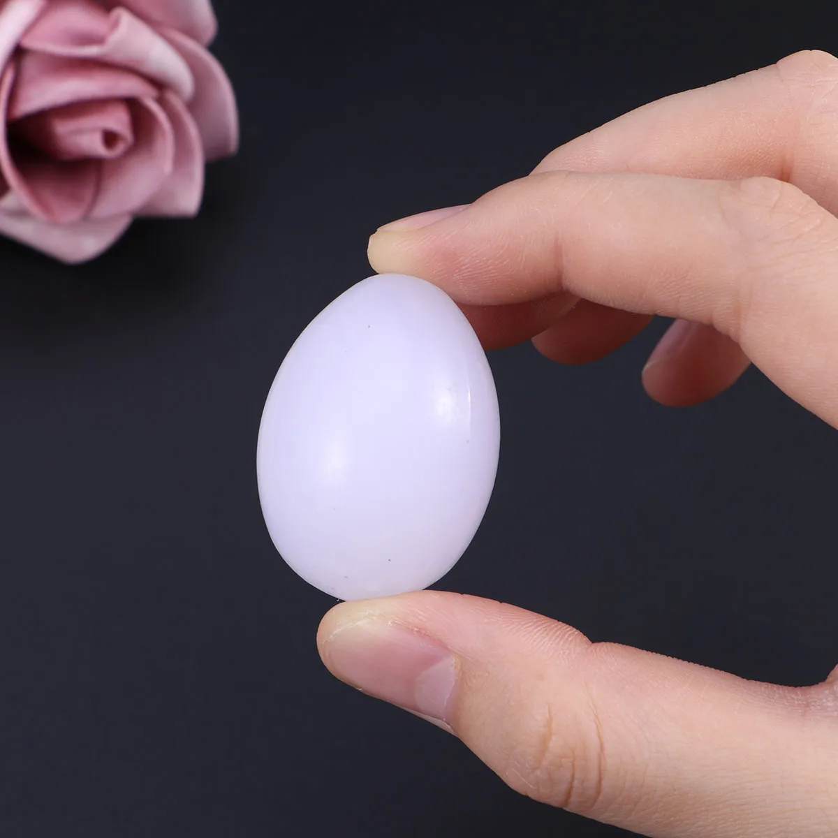 10pcs 가짜 비둘기 계란 실물 같은 디자인 안전 비 독성 제어 품질 생산 증가 홈 스토어 장식 부드러운
