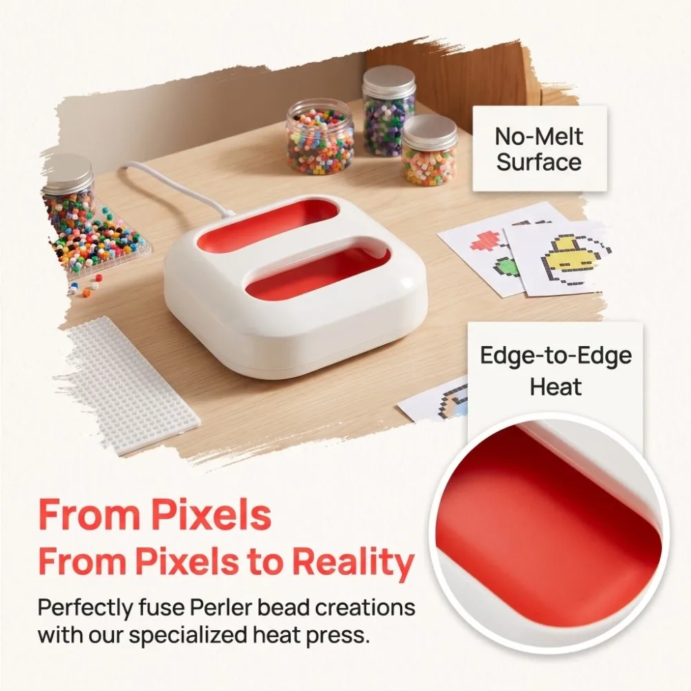 Handheld Heat Press Machine Fuse Bead Small Size Sublimation Iron Portable Easy To Use Heat Transfer Machine Ironing