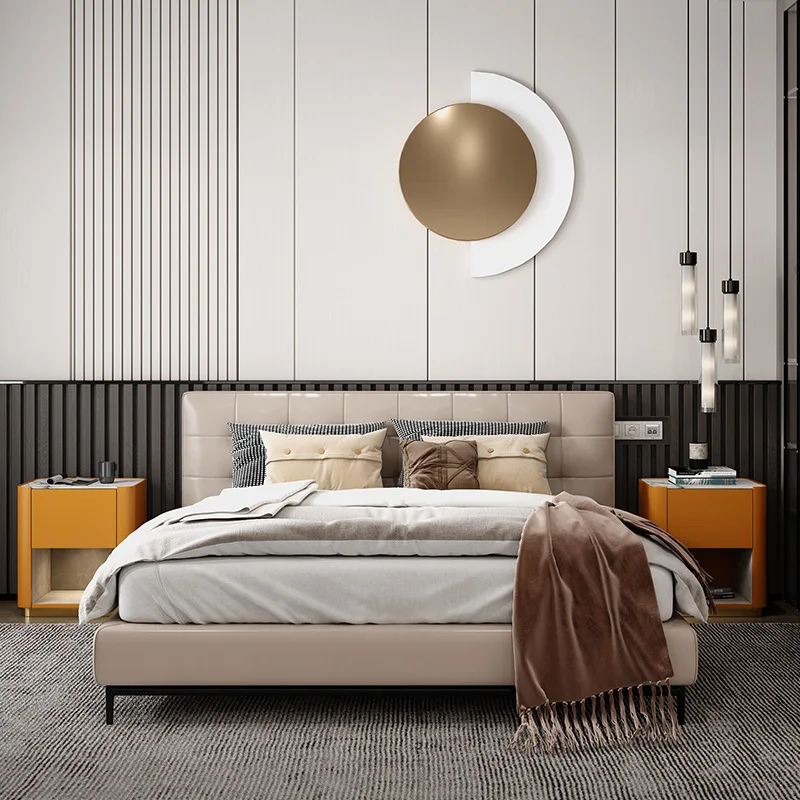 

Simple bedside table Modern intelligent induction Light luxury Fashion bedroom Solid wood Creative Internet celebrity