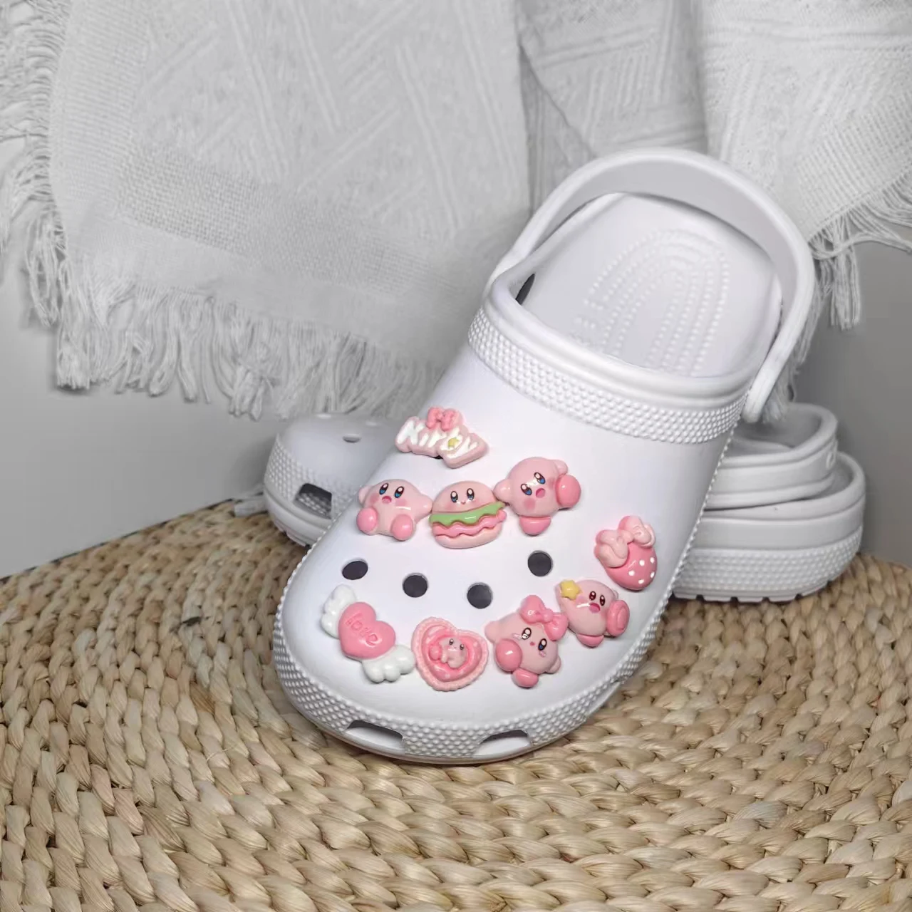 MINISO New Cute Resin Kobe Charm Shoes Accessories Sandals Slippers Garden Shoes Slippers DIY Decoration Party Festival Gifts