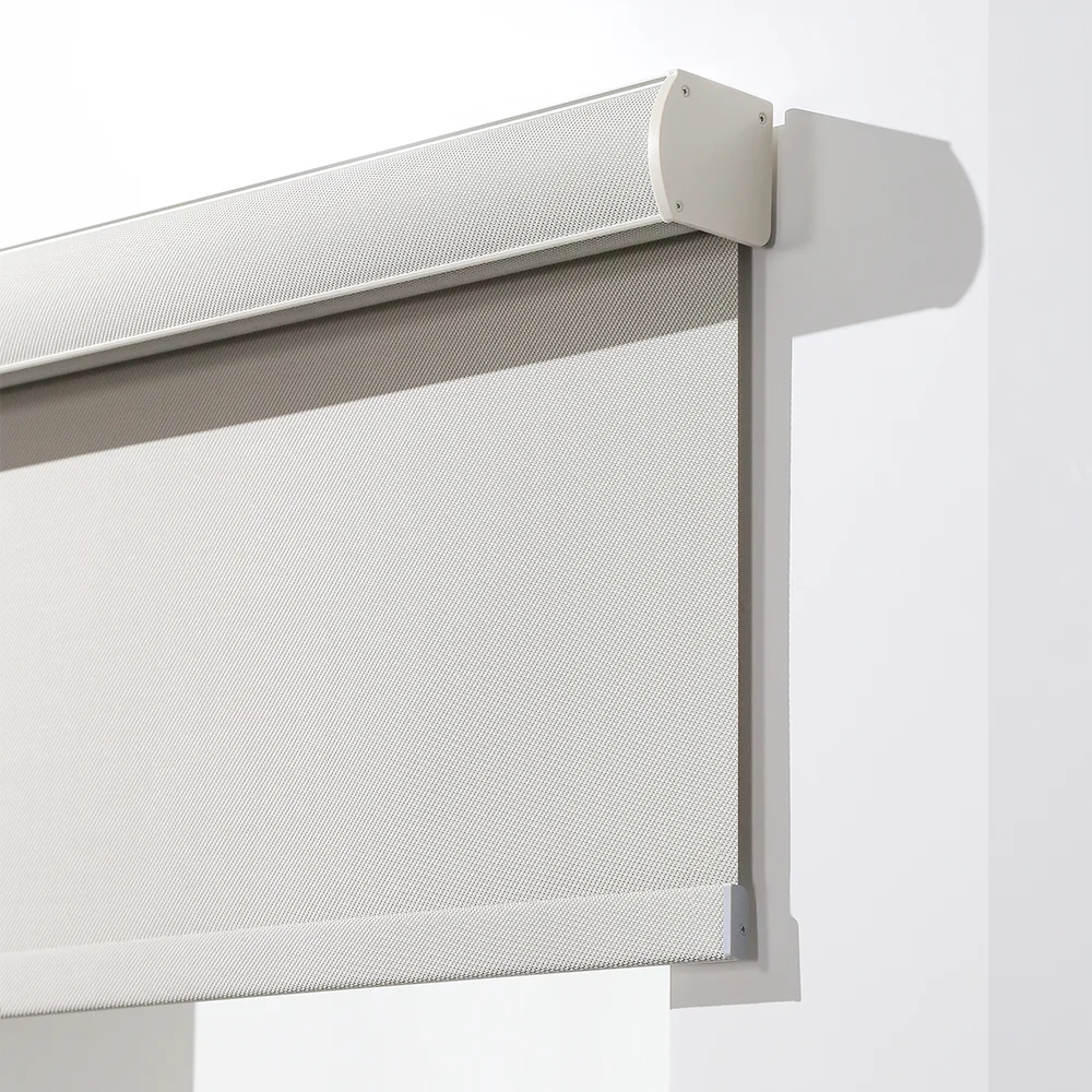 

Custom Blackout 100% Blackout Wifi Control Lens Hood Double Tuya Purple Bee Roller Blinds Cordless Blinds