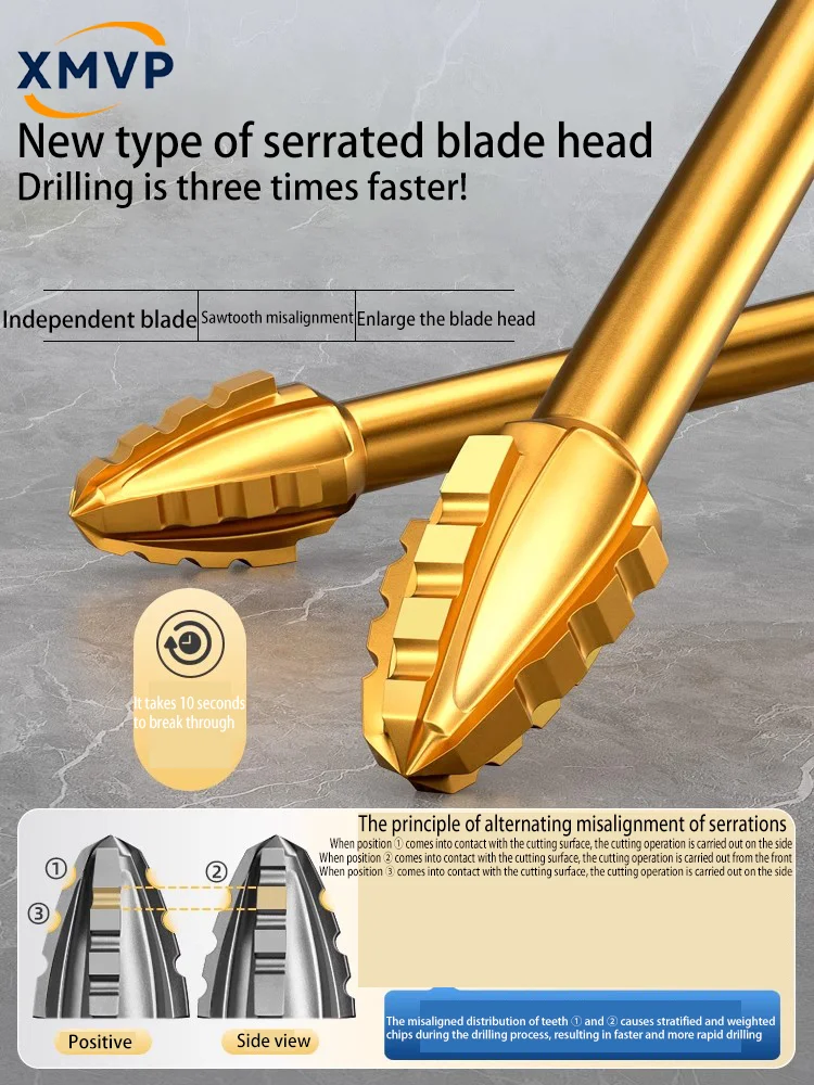 

Новая модернизированная четырехгранная пилообразная эксцентриковая дрель для сухого сверления полной плитки, керамики, стекла, мрамора и бетона.