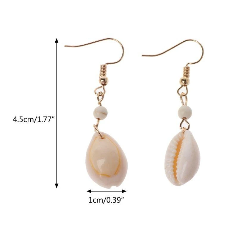

E56A Mini Conch Seashell Earrings Unusual Dangle Earrings Jewelry Drop Earrings