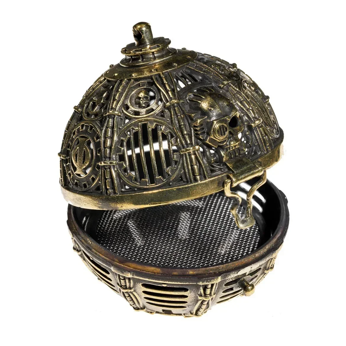 Star Casting Incense Burner Necklace Pure Copper Mechanical Game Themed Accessory