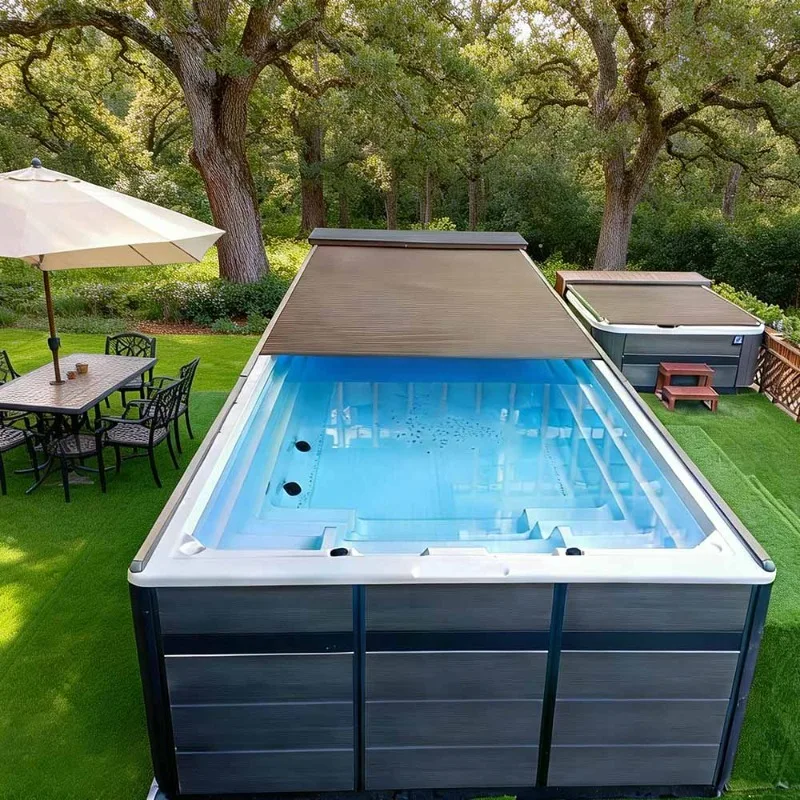 Sliding Pool Cover, Cover Scroll, Pool and Accessories