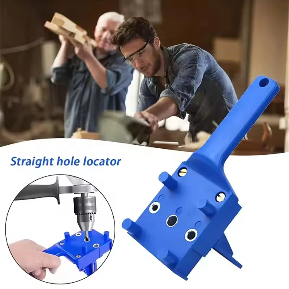 

Woodworking Drilling Locator, Handheld Wooden Board Connection Drilling Locator, Drill Bit Drilling Guide