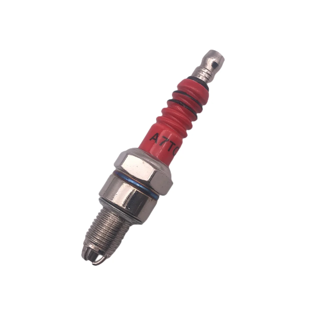 1/2pcs Motorcycle Spark Plug Iridium Spark Candles High Performance 3-Electrode A7TC D8TC Motorcycle Ignition Accessories