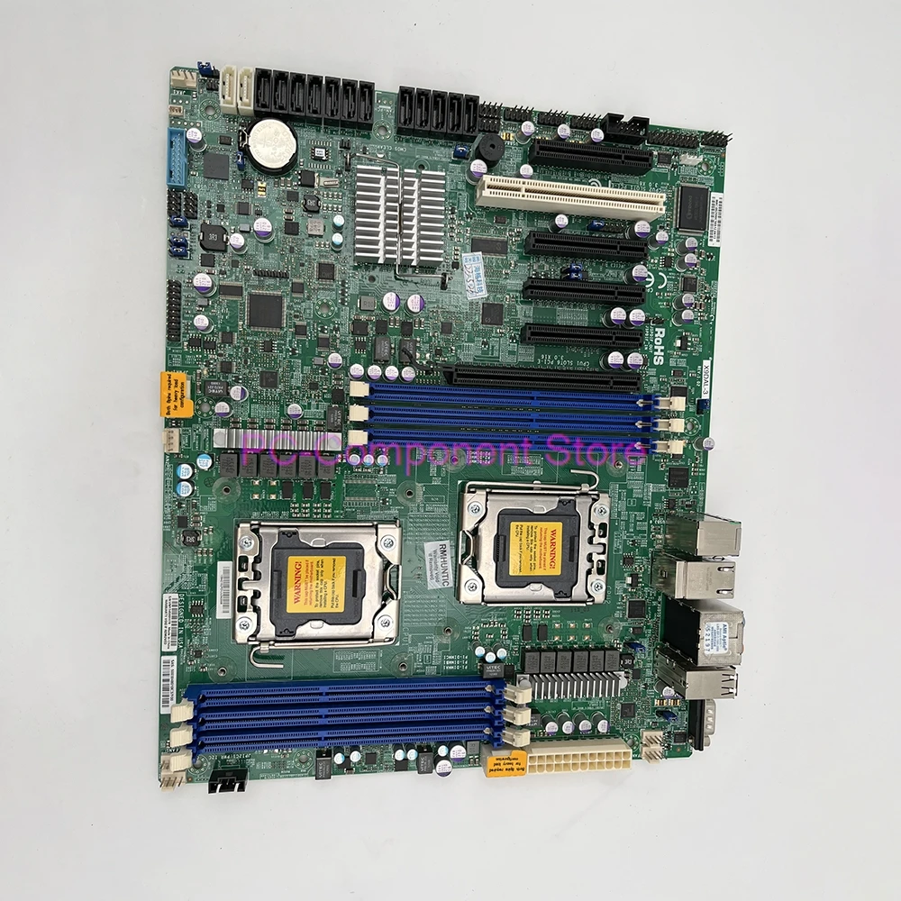 For Supermicro Server Motherboard LGA1356 Support For Xeon Processor E5-2400 V2 DDR3 8x SAS/SATA2 Ports From C606 X9DAL-3