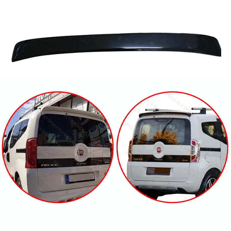 For Fiat Fiorino II 2007-2024 Sports Style High Quality ABS Rear Spoiler Car Roof Wing By Gloss Black Body Kit