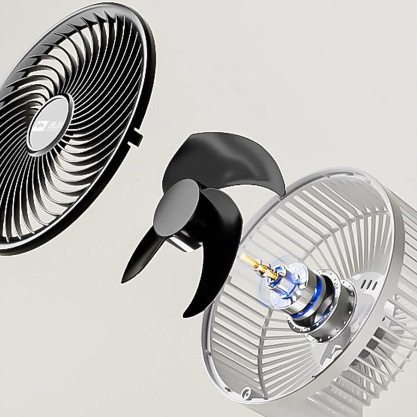 Lightweight Floor Fans Multi-Purpose Quiet Standing Fan Household Electric Cooling Fans for RV Camping Outdoor Activities view 6