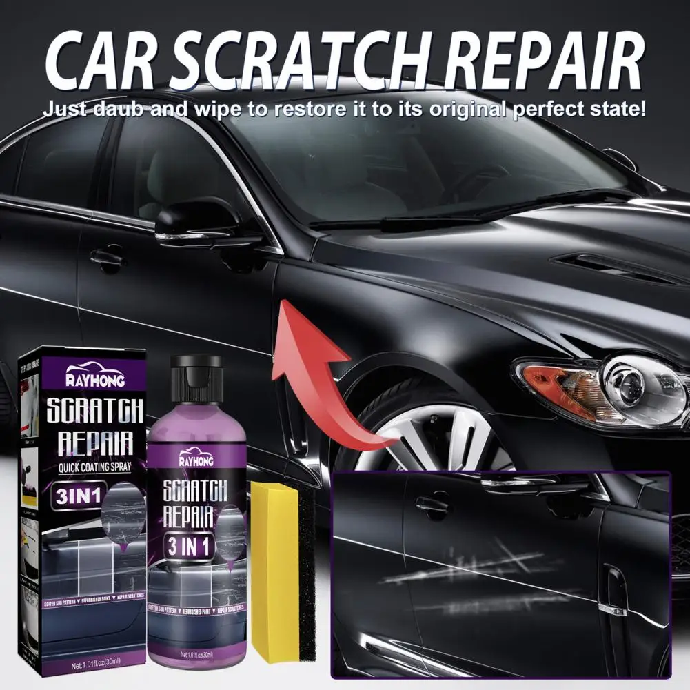 Eficiente hidrofóbico brilhante superfície polimento cera, Paint Scratch Repair removedor, não-recolhendo arranhões Repair Agent para carro