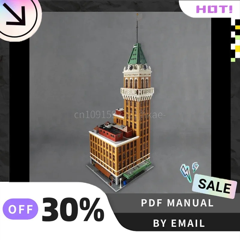 [14642PCS] MOC Personalizzato Grattacielo Creativo Building Blocks Set STEM Giocattoli Educativi FAI DA TE Modello di Costruzione Kit Regalo Di Compleanno