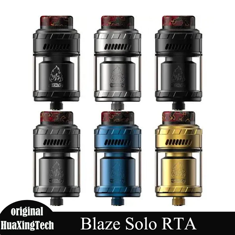 

Оригинальный атомайзер для электронной сигареты ThunderHead Creations Blaze Solo RTA, атомайзер с одной катушкой, 5,5 мл, дрип-тип 810, атомайзер для электронной сигареты