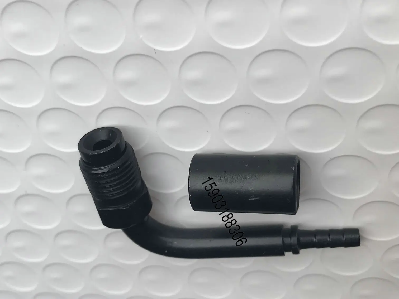 an3 3an -an3 m10*1 90 degree iron material black color male crimp brake fittings adapter for PTFE brake oil hose