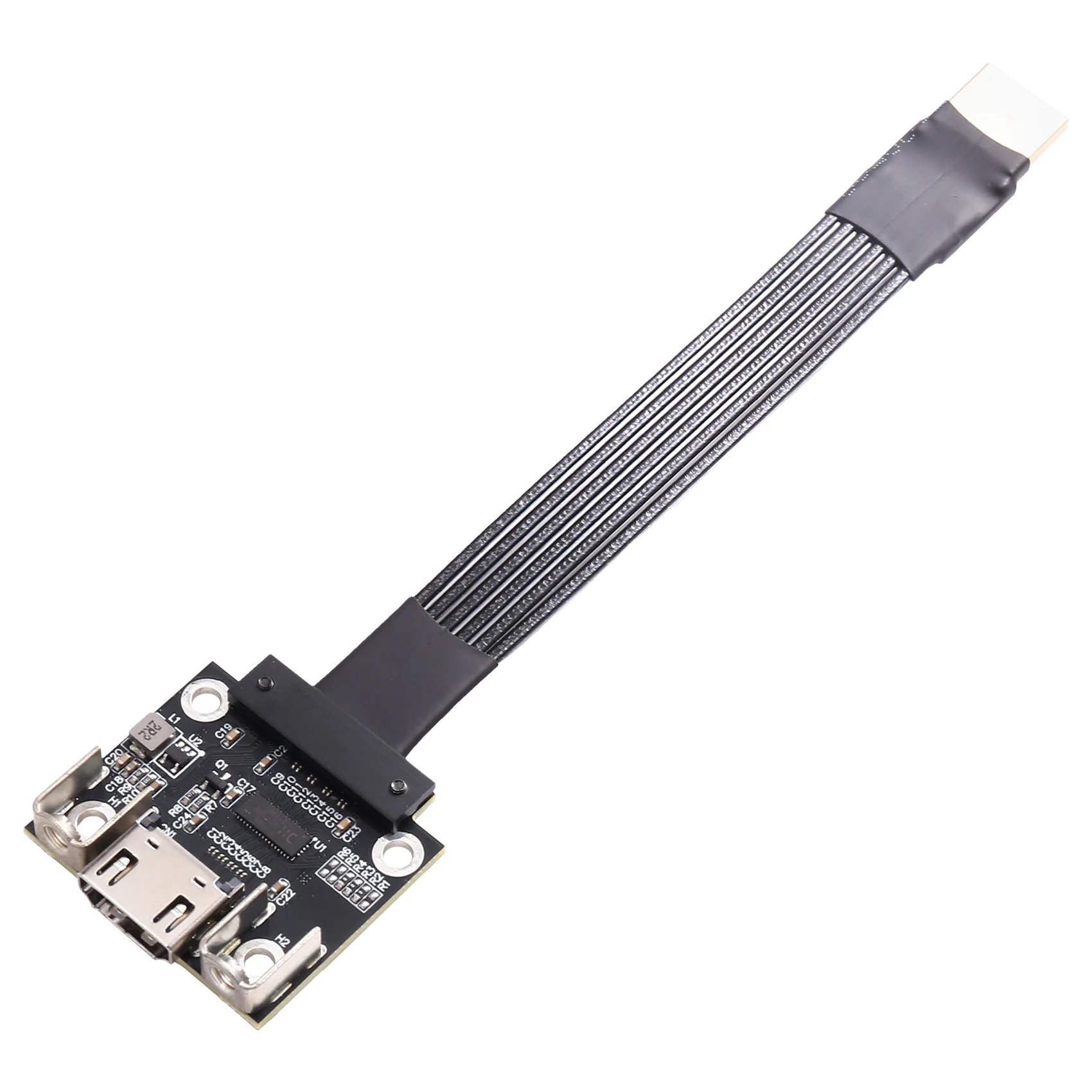 B16C-ADT 24P HD 2.1 Type A-A Male To Female Flat Thin Video Extension Cable Aerial FPV HD 2.1 Flexible Ribbon FFC Cable