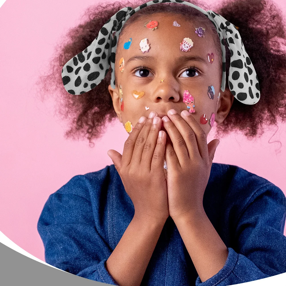 4 pçs dálmata headbands e caudas animal cosplay conjunto para crianças fontes de festa animal cosplay conjunto cão bandana orelhas bandana