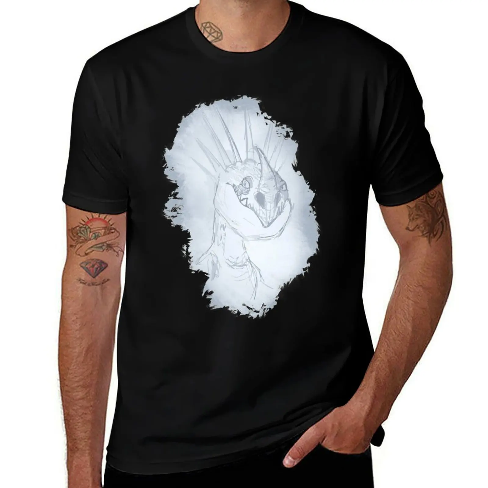 

Stormfly White T-Shirt Simple Trendy Casual T-Shirt