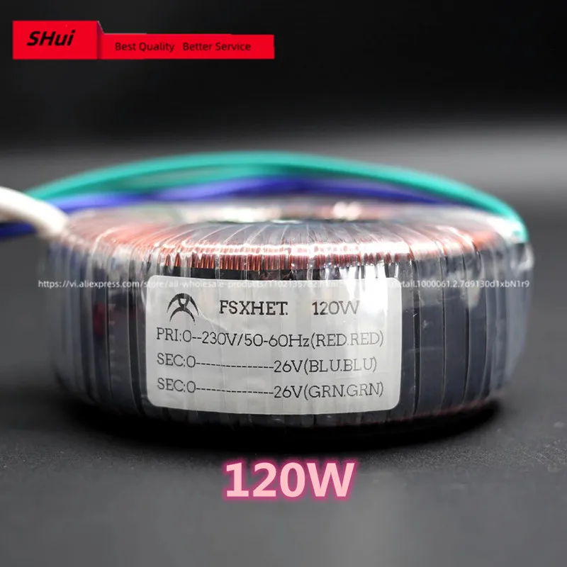 Customized 120W 150W 200W Nippon Steel Core Audio Fever Ring Transformer