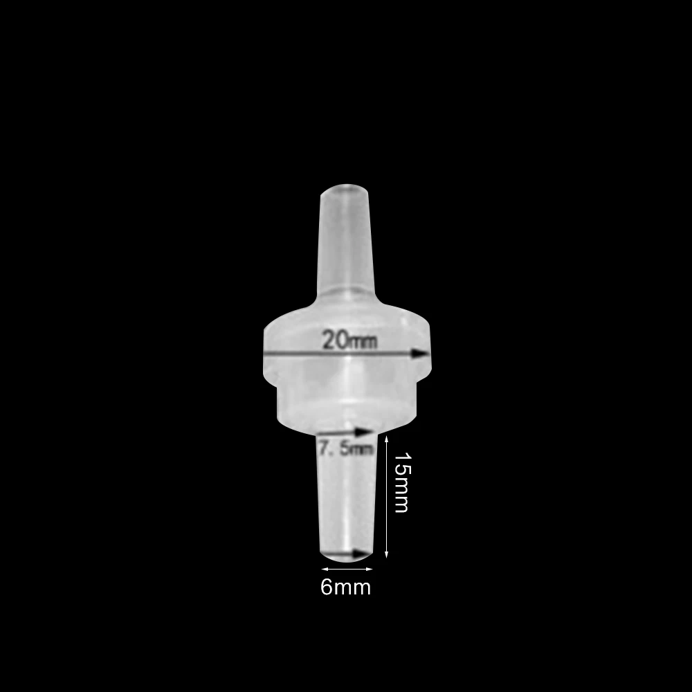 1Pc 4/5/6/8/10/12mm Oil-resistant And Ozone-resistant Plastic Check Valve