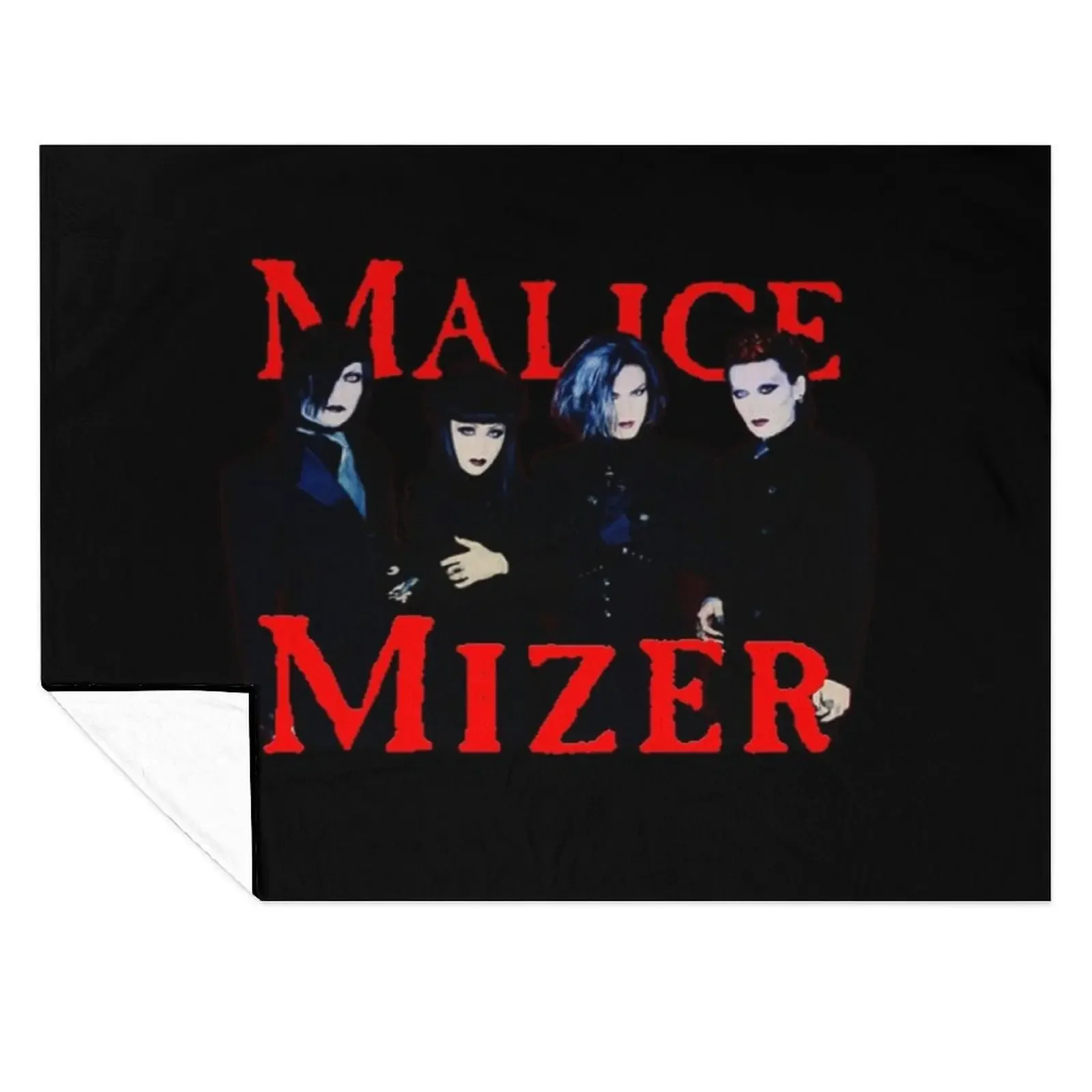 

malice mizer visual kei japanese band members mana gackt kami kzi Throw Blanket Thins bed plaid Vintage Blankets