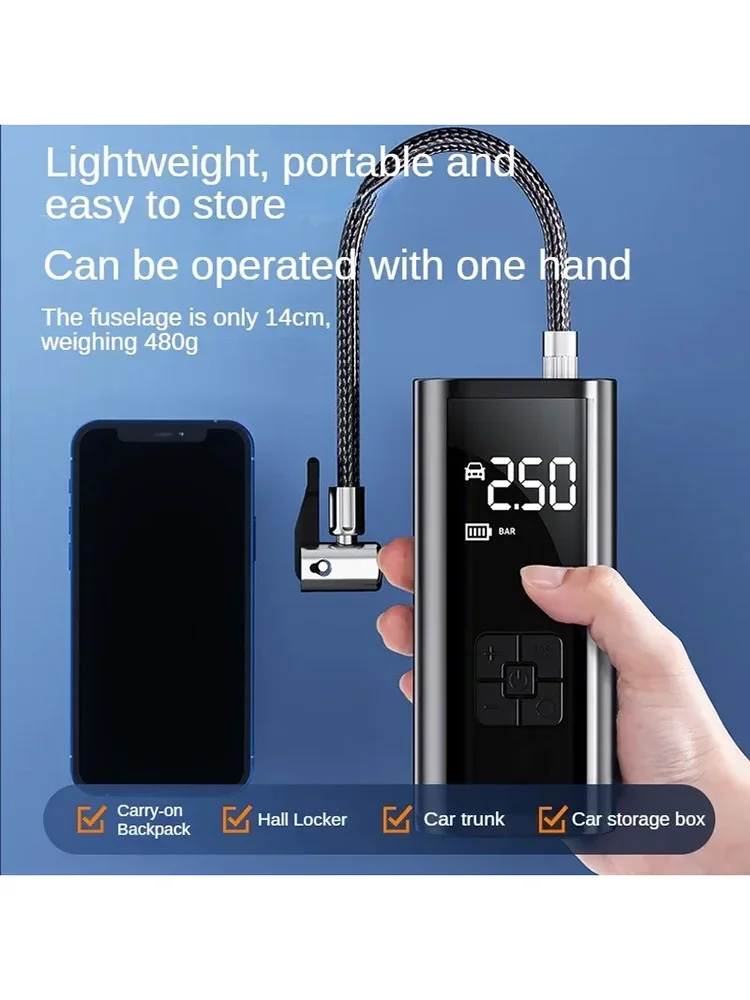 AliExpress Xiaomi Portable Air Compressor for Car Tires Fast Air Pump Tire Inflator Accurate Pressure Air Pump for Motorcycle Bicycle Ball