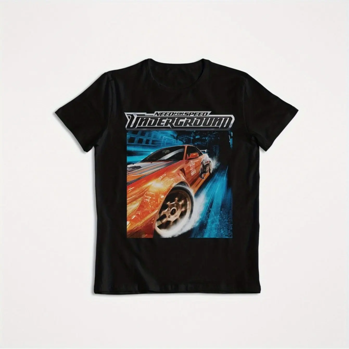 Camiseta gráfica Vintage Need for Speed Underground para hombre, camiseta Retro para juegos con Logo de carreras icónico, camiseta artística con estampado de Muscle Car