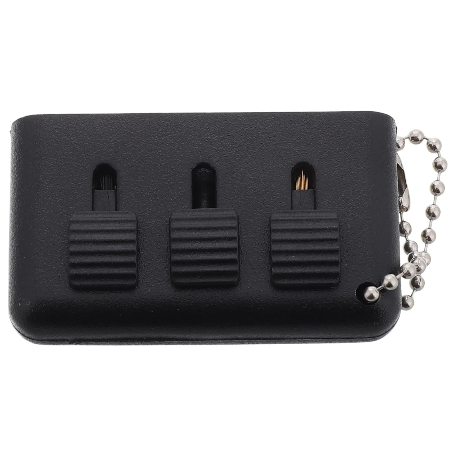 

Compact 3 in Cleaning Tool Wire and Nylon Brush with Groove Scraper for Club Head Maintenance Portable Pocket Use