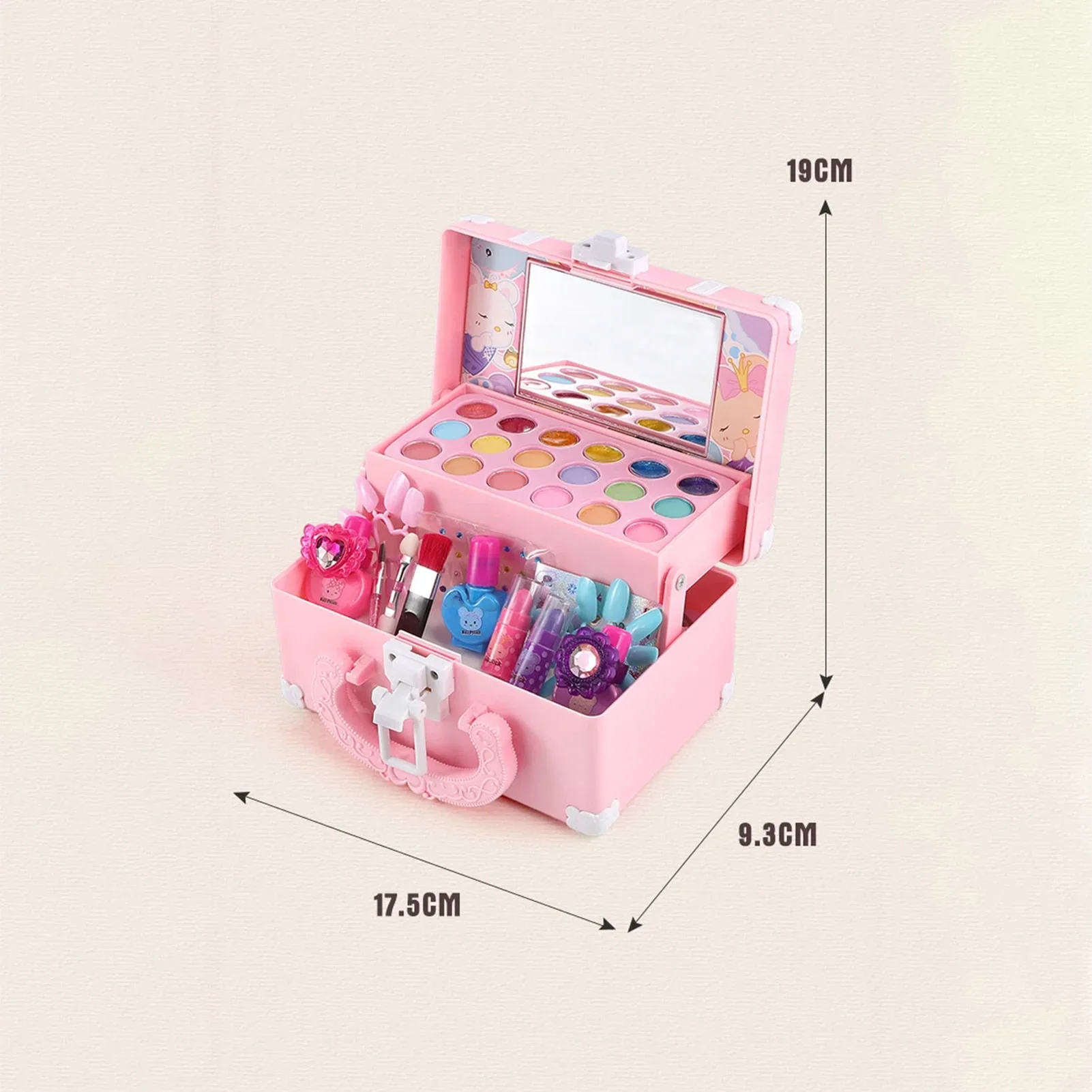 เด็กความงามของเล่นสาวเจ้าหญิง Make Up Box Play House ของเล่นเด็กเลียนแบบ Make Up ชุดของเล่นแกล้งทําเป็นเล่นความงามของเล่นของขวัญ