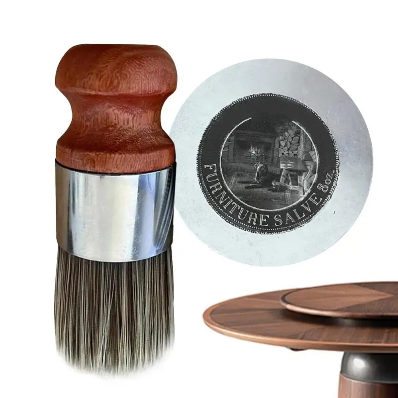 Revitalisant en cuir lisse avec brosse pour meubles et livres, produits de polissage, revêtement de réparation, conditionneur naturel pour la maison