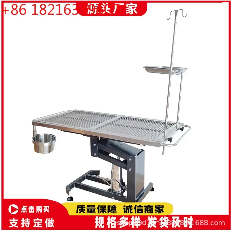 TA O Stainless steel animal hospital cat and dog sterilization table folding dissection table multi-functional disposal