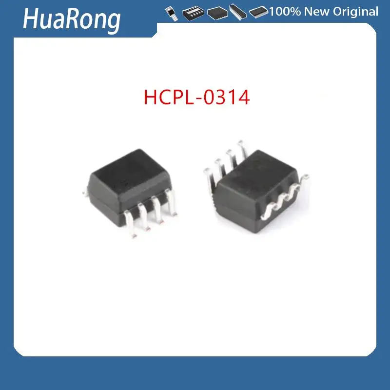 10Pcs/Lot  HCPL-0314 314 HCPL0314 HCPL-034H 34H QCPL-034H SOP8