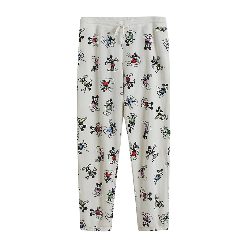 

Casual Cartoon Print Sweatpants Loose Slimming Large Size Comfortable Lazy Style Women's Trousers Commute Style 3U17-20-6250